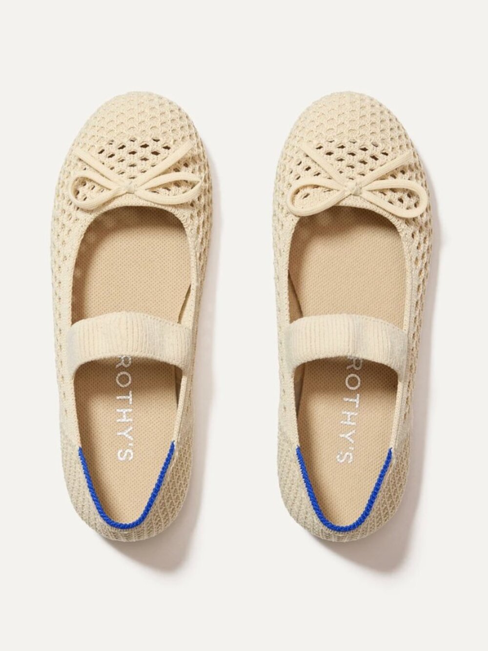 FALL PHOTOS: Worn Once Rothy's The Kids Bow Mary Jane in Conch Mesh - Size 8/9